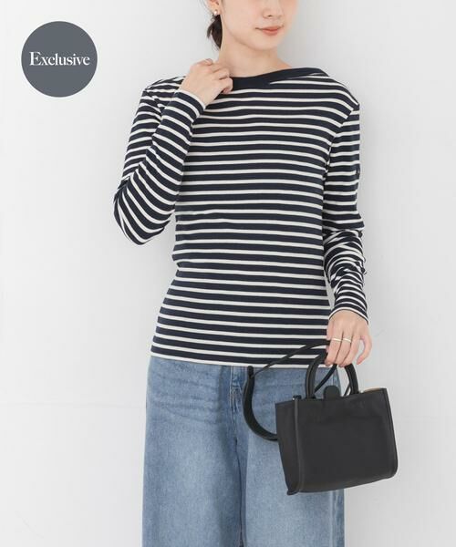 URBAN RESEARCH / アーバンリサーチ Tシャツ | 『別注』LE MINOR×URBAN RESEARCH　ボーダーカットソー（ブルー系その他）