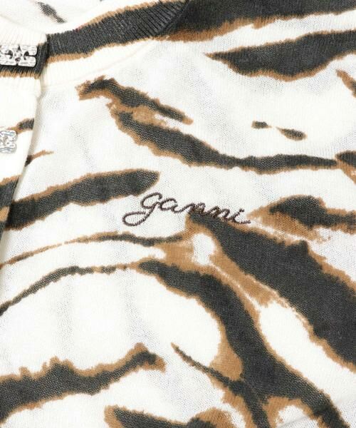 URBAN RESEARCH / アーバンリサーチ カーディガン・ボレロ | GANNI　SHEER PRINTED COTTON CARDIGAN | 詳細3