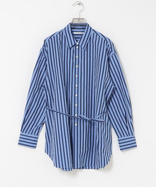 URBAN RESEARCH / アーバンリサーチ シャツ・ブラウス | CURRENTAGE　カットソーストラップシャツクロス（ストライプ）