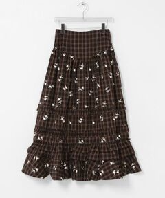 URBAN RESEARCH / アーバンリサーチ スカート | GANNI　CHECK TIERED FRILL SKIRT