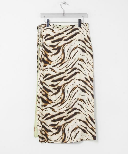 URBAN RESEARCH / アーバンリサーチ スカート | GANNI　PRINTED STRETCH SATIN SKIRT | 詳細4
