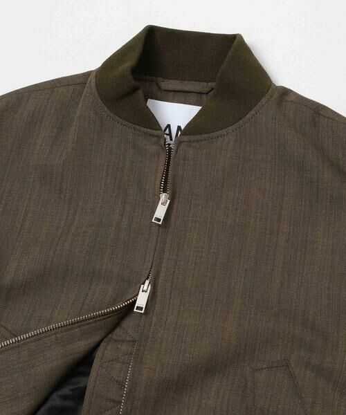 URBAN RESEARCH / アーバンリサーチ ブルゾン | GANNI　WOOL MELANGE BOMBER JACKET | 詳細2