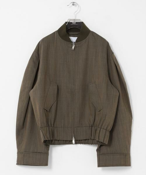 URBAN RESEARCH / アーバンリサーチ ブルゾン | GANNI　WOOL MELANGE BOMBER JACKET（オリーブ）