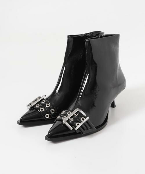 URBAN RESEARCH / アーバンリサーチ ブーツ（ショート丈） | GANNI　BUCKLE LOW BOOT NAPLACK（ブラック）