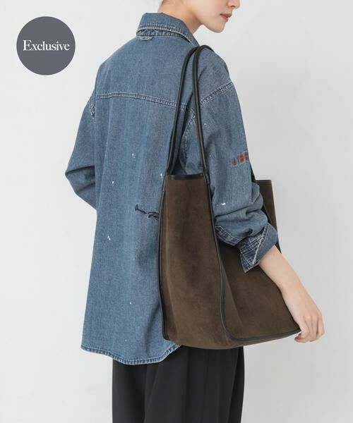 URBAN RESEARCH / アーバンリサーチ トートバッグ | 『一部別注カラー』IOMMI　スエードライクトート（オリーブ）