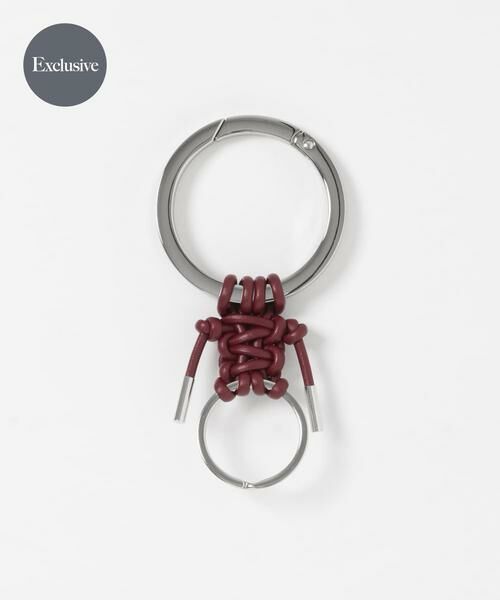 URBAN RESEARCH / アーバンリサーチ キーホルダー・ストラップ | 『一部別注カラー』ITTI　CRISTY KNOTMAN RING（バーガンディー）
