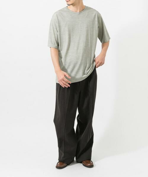 URBAN RESEARCH / アーバンリサーチ Tシャツ | new basic　WASHABLE MERINO WOOL T-SHIRTS | 詳細4
