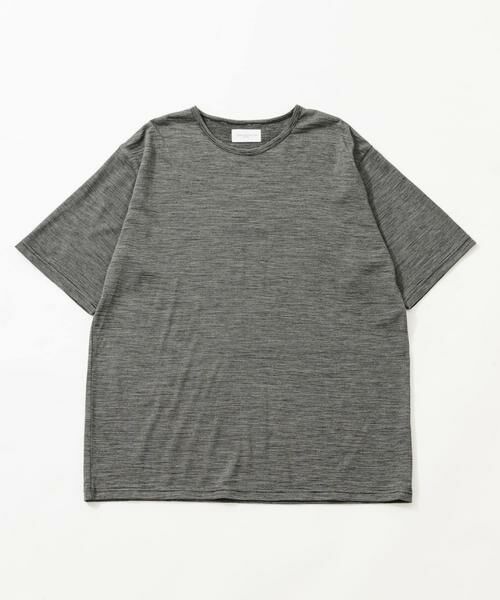 URBAN RESEARCH / アーバンリサーチ Tシャツ | new basic　WASHABLE MERINO WOOL T-SHIRTS（ブラック系その他）