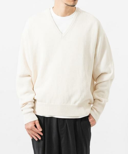 URBAN RESEARCH / アーバンリサーチ ニット・セーター | new basic　WASHI WOOL V-NECK KNIT | 詳細15