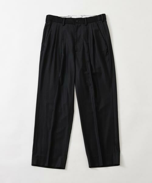 URBAN RESEARCH / アーバンリサーチ その他パンツ | new basic　WOOL SILK TAPERED SLACKS（ブラック）