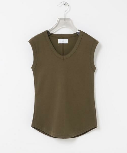 URBAN RESEARCH / アーバンリサーチ タンクトップ | new basic　BABY SKIN SLEEVELESS（カーキ）