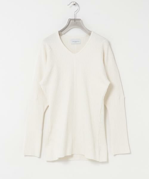 URBAN RESEARCH / アーバンリサーチ ニット・セーター | new basic　FRAME FLUID KNIT（ホワイト）