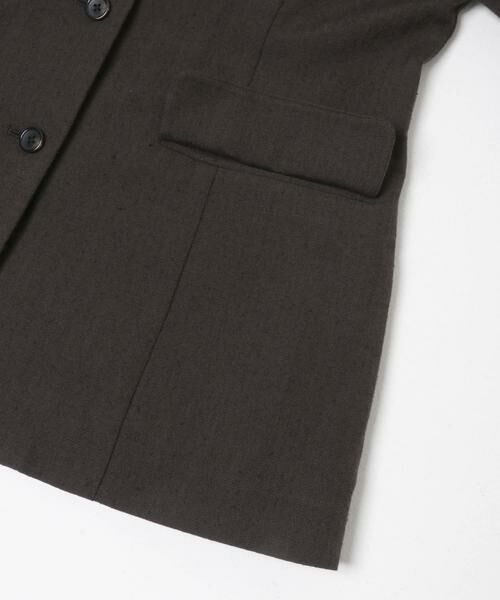 URBAN RESEARCH / アーバンリサーチ ノーカラージャケット | new basic　WOOL LINEN SILK JACKET | 詳細3