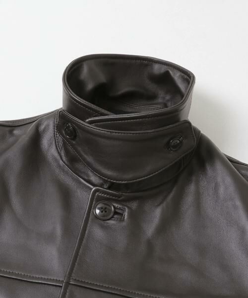 URBAN RESEARCH / アーバンリサーチ レザーブルゾン・ジャケット | new basic　LAMB LEATHER CAR COAT | 詳細12