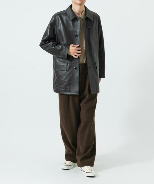 URBAN RESEARCH / アーバンリサーチ レザーブルゾン・ジャケット | new basic　LAMB LEATHER CAR COAT | 詳細3