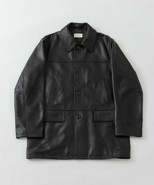 URBAN RESEARCH / アーバンリサーチ レザーブルゾン・ジャケット | new basic　LAMB LEATHER CAR COAT（ブラウン）