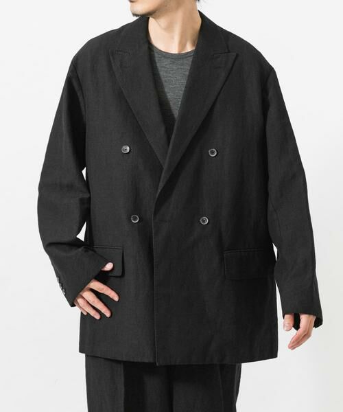 URBAN RESEARCH / アーバンリサーチ その他アウター | new basic　WOOL LINEN DOUBLE JACKET | 詳細1