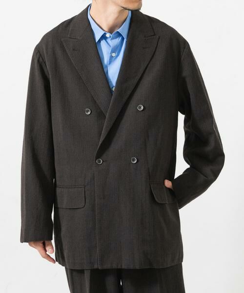 URBAN RESEARCH / アーバンリサーチ その他アウター | new basic　WOOL SILK LINEN DOUBLE JACKET | 詳細1