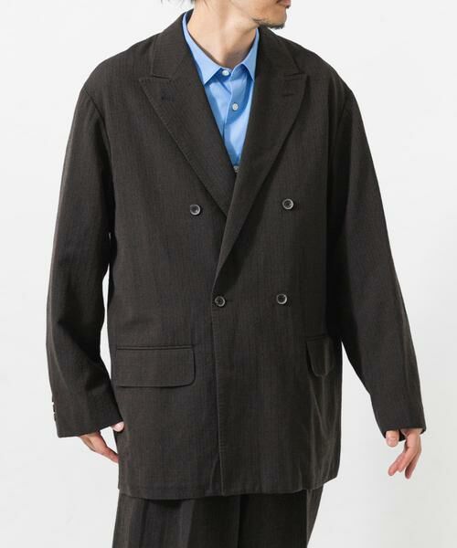 URBAN RESEARCH / アーバンリサーチ その他アウター | new basic　WOOL SILK LINEN DOUBLE JACKET | 詳細3