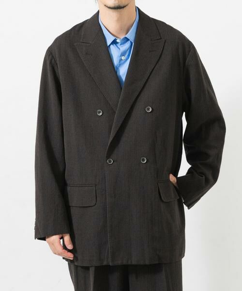 URBAN RESEARCH / アーバンリサーチ その他アウター | new basic　WOOL SILK LINEN DOUBLE JACKET | 詳細4