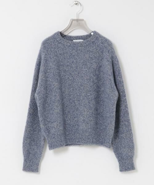 URBAN RESEARCH / アーバンリサーチ ニット・セーター | new basic　CASHMERE  SILK MOULINE KNIT（ブルー）