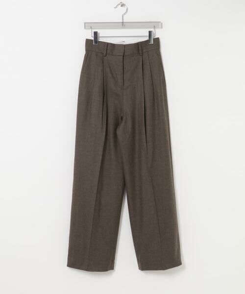 URBAN RESEARCH / アーバンリサーチ その他パンツ | new basic　SAXONY HIGH WAIST PANTS（ブラウン）