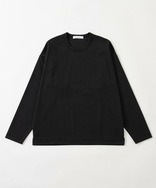 URBAN RESEARCH / アーバンリサーチ Tシャツ | COTTON NYLON SMOOTHY LONG-SLEEVE(ブラック)
