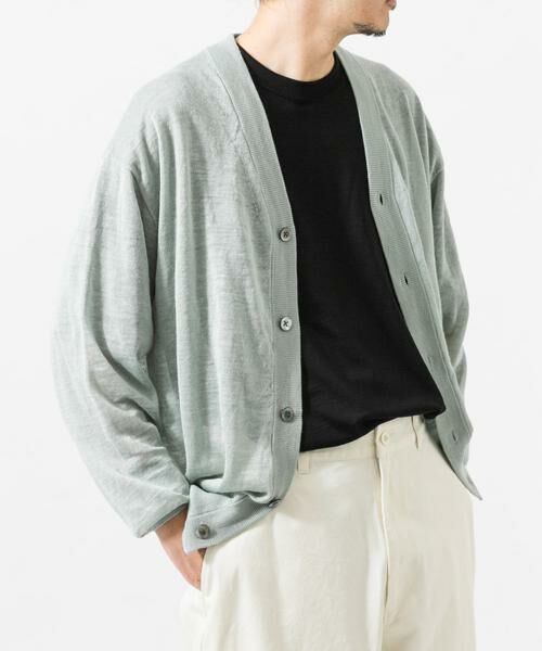 URBAN RESEARCH / アーバンリサーチ ニット・セーター | RAMIE SHEER CARDIGAN（ブルー系その他）