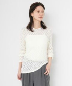 URBAN RESEARCH / アーバンリサーチ Tシャツ | ストレッチレースカットソー