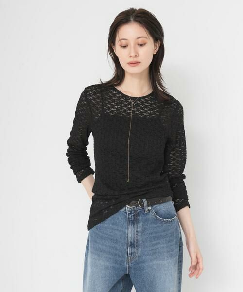 URBAN RESEARCH / アーバンリサーチ Tシャツ | ストレッチレースカットソー | 詳細10
