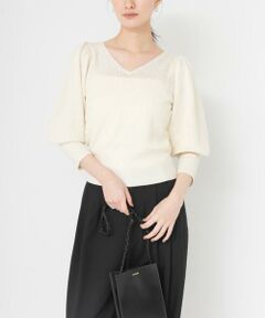 URBAN RESEARCH / アーバンリサーチ ニット・セーター | 袖ボリュームモールメッシュニット