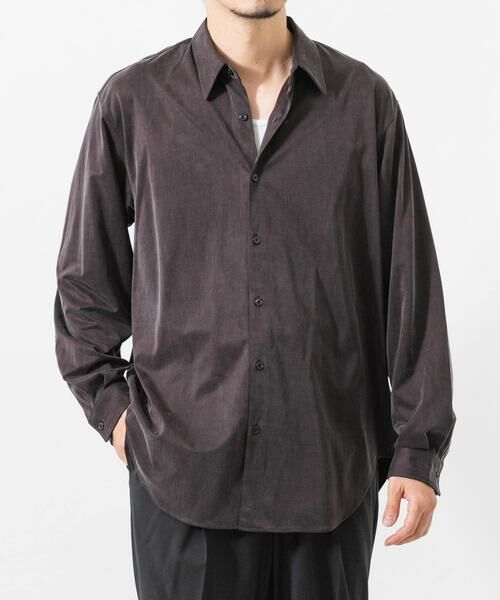URBAN RESEARCH / アーバンリサーチ シャツ・ブラウス | WASHABLE CUPRO REG SHIRTS（ブラウン）