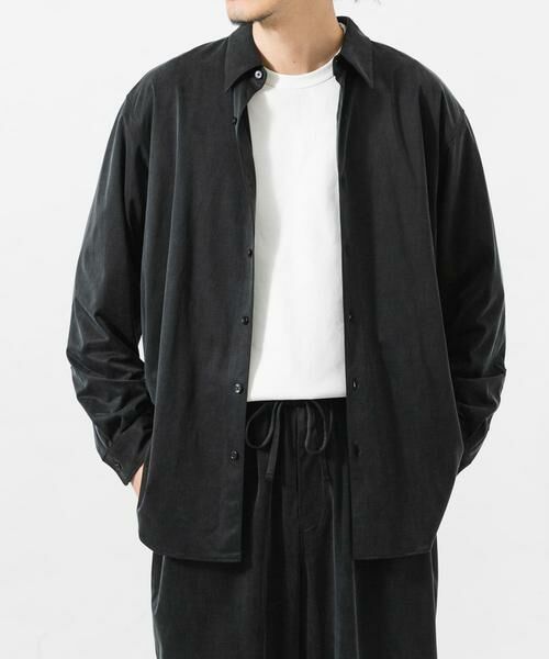 URBAN RESEARCH / アーバンリサーチ シャツ・ブラウス | WASHABLE CUPRO REG SHIRTS（ブラック）