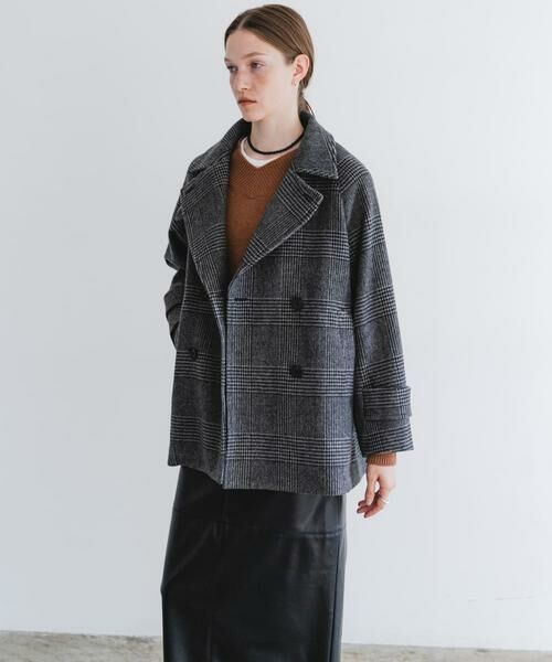 URBAN RESEARCH / アーバンリサーチ ピーコート | スーパー100メルトンPコート（グレー系その他）