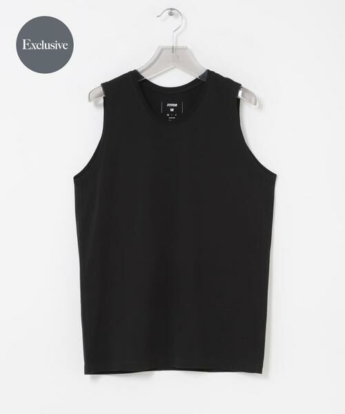 URBAN RESEARCH / アーバンリサーチ タンクトップ | 『別注』fitfor×URBAN RESEARCH　WIDE SLEEVELESS T-SHIRTS（ブラック）