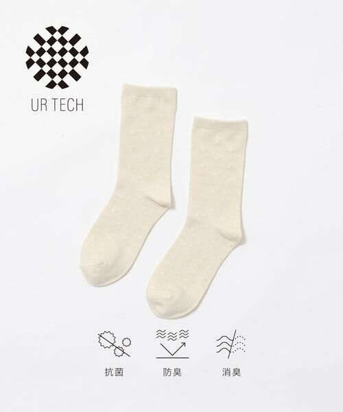URBAN RESEARCH / アーバンリサーチ ソックス | 『UR TECH』ドットソックス（ナチュラル）