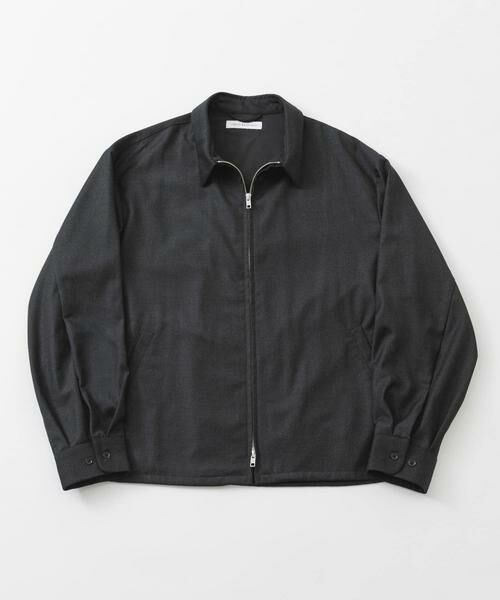 URBAN RESEARCH / アーバンリサーチ ブルゾン | WOOL BLEND SPORTS JACKET（チャコールグレー）