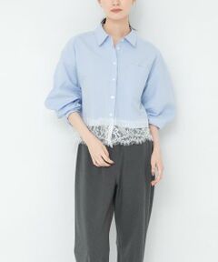 URBAN RESEARCH / アーバンリサーチ シャツ・ブラウス | レーストリムコットンシャツ