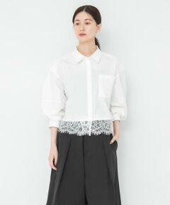 URBAN RESEARCH / アーバンリサーチ シャツ・ブラウス | レーストリムコットンシャツ