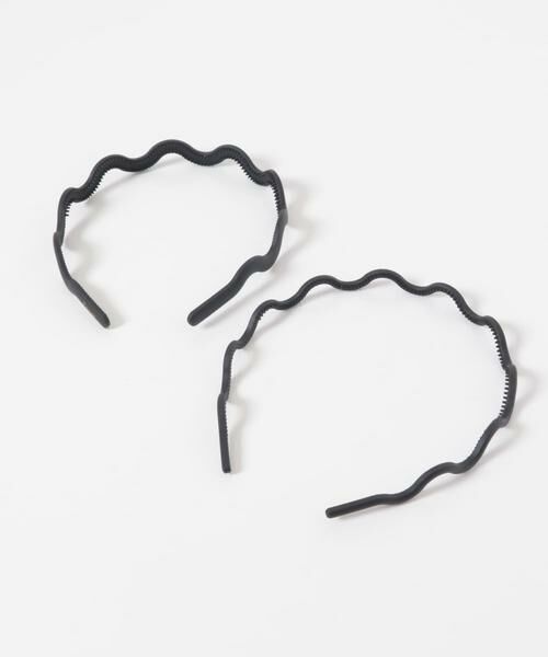 URBAN RESEARCH / アーバンリサーチ カチューシャ・カチューム・その他 | decor『デコール』　SET WAVE HEADBAND（ブラック）