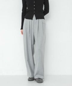 URBAN RESEARCH / アーバンリサーチ その他パンツ | 『UR TECH SMOOTHLUXE』ウール混タックギャザーストレートパンツ
