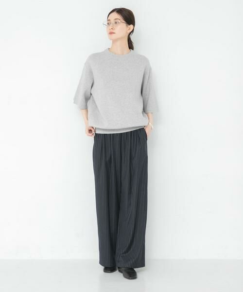 URBAN RESEARCH / アーバンリサーチ その他パンツ | 『UR TECH SMOOTHLUXE』ウール混タックギャザーストレートパンツ | 詳細4