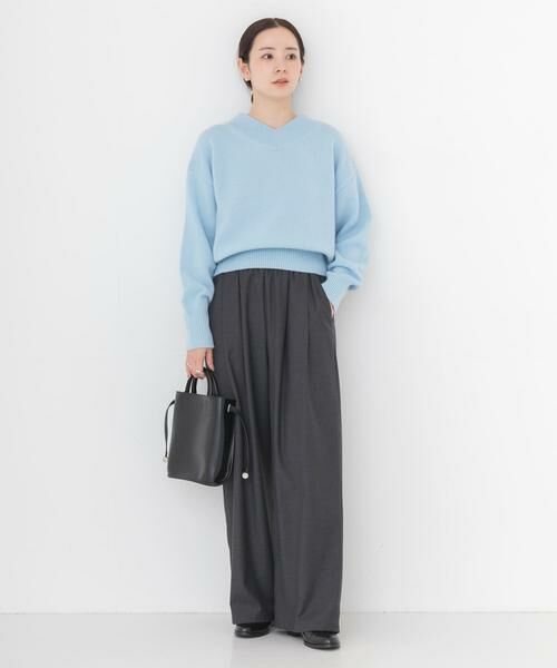 URBAN RESEARCH / アーバンリサーチ その他パンツ | 『UR TECH SMOOTHLUXE』ウール混タックギャザーストレートパンツ | 詳細23