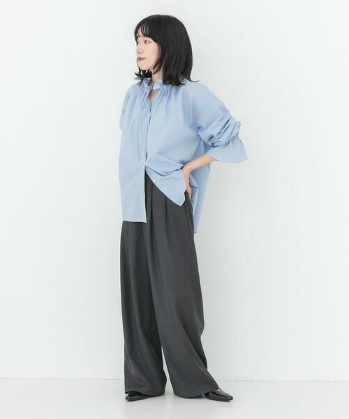 URBAN RESEARCH / アーバンリサーチ その他パンツ | 『UR TECH SMOOTHLUXE』ウール混タックギャザーストレートパンツ | 詳細24