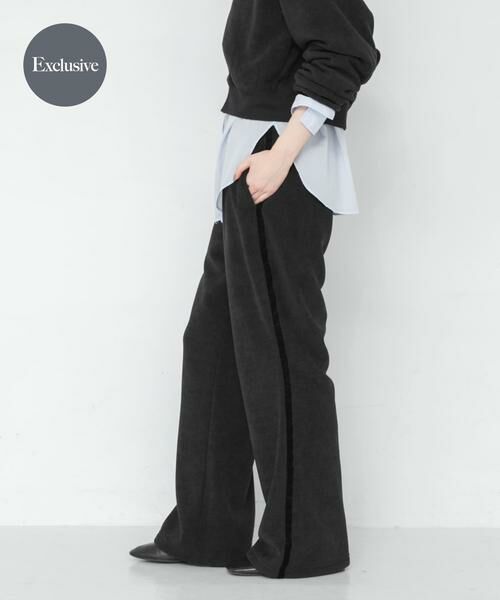 URBAN RESEARCH / アーバンリサーチ その他パンツ | 『別注』THOUSAND MILE×URBAN RESEARCH　KNIT FLEECE FLARE PANTS（ブラック）