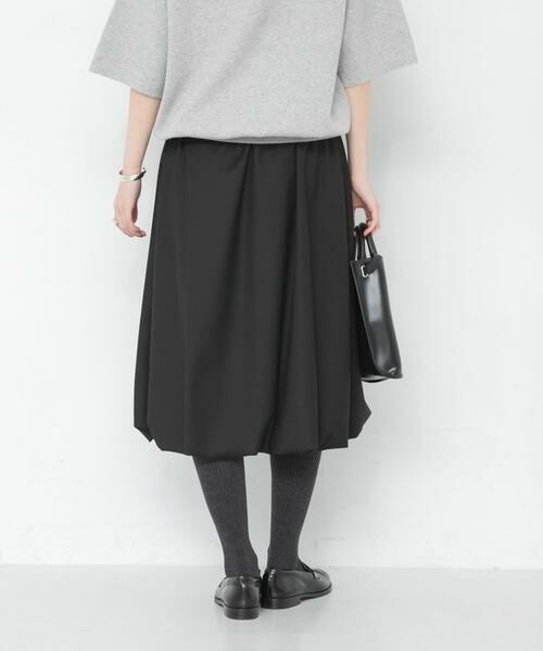 URBAN RESEARCH / アーバンリサーチ ミニ・ひざ丈スカート | 『UR TECH SMOOTHLUXE』ウール混バルーンギャザースカート | 詳細2
