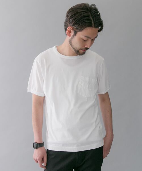 ＊＊URBAN RESEARCH / アーバンリサーチ Tシャツ | MHL.　PRINTED JERSEY（WHITE）