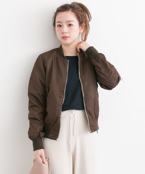 ＊＊URBAN RESEARCH / アーバンリサーチ ミリタリージャケット・コート | ALPHA×URiD　SOUVENIR BOMBER RVS JACKET（BROWN）