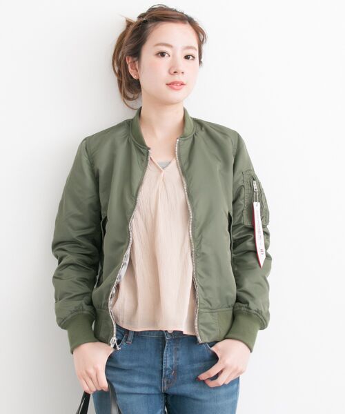 ＊＊URBAN RESEARCH / アーバンリサーチ ミリタリージャケット・コート | ALPHA×URiD　SOUVENIR BOMBER RVS JACKET（KHAKI）