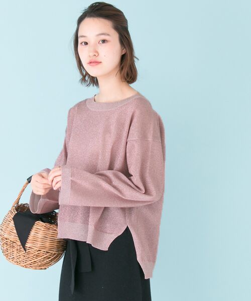 ＊＊URBAN RESEARCH / アーバンリサーチ ニット・セーター | ラメニット（PINK）